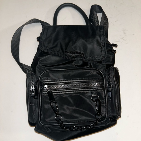 Madden Nyc Handbags - Madden NYC Black Women's Backpack with Chain Detail